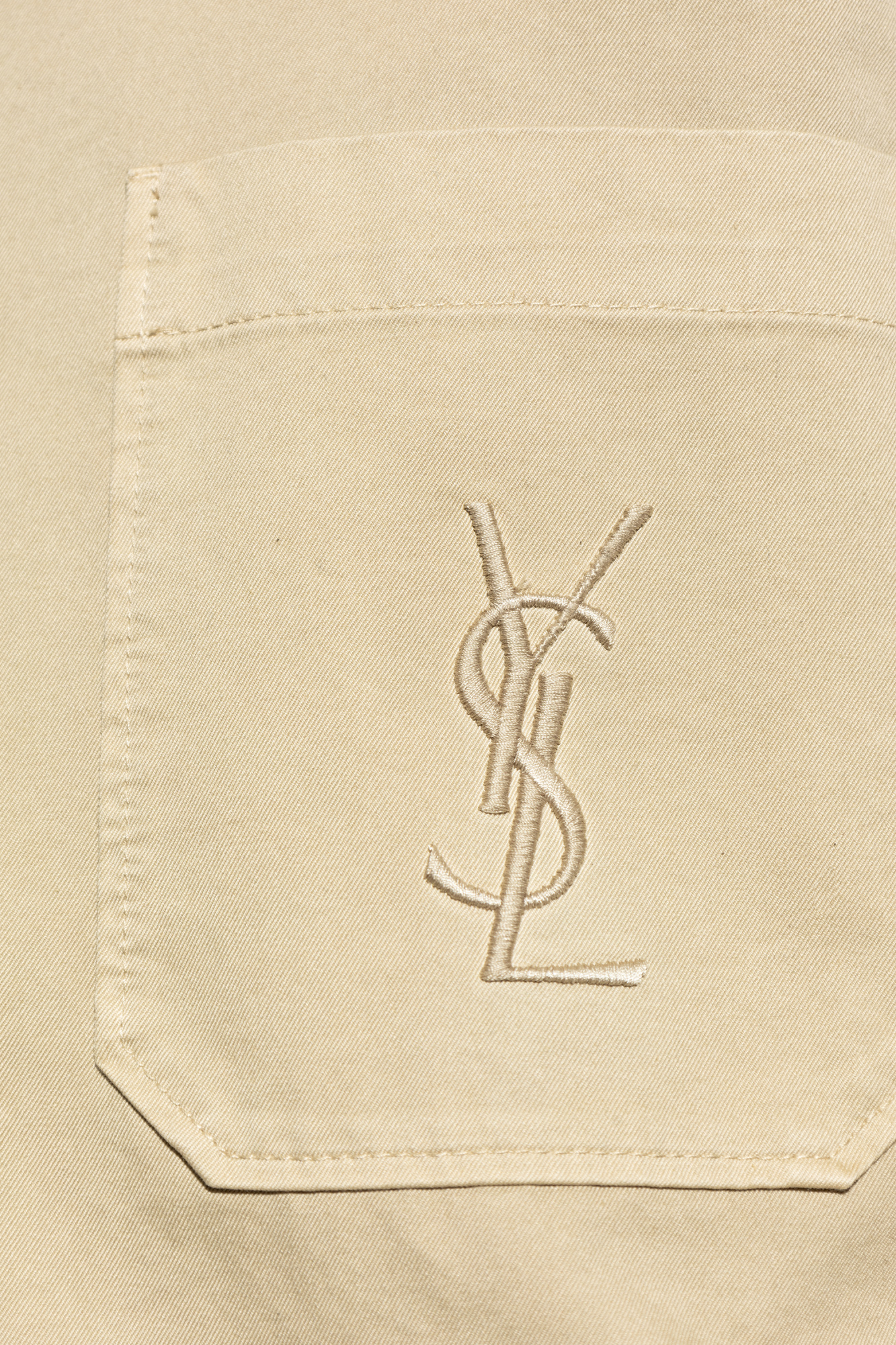 Saint Laurent Shirt with embroidered logo | Men's | Vitkac